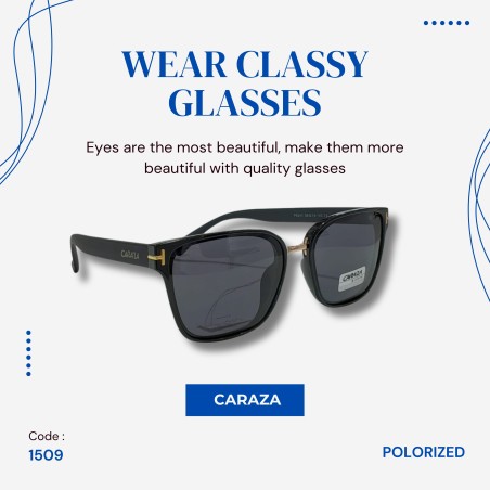 Caraza Sunglass: BLACK POLARIZED