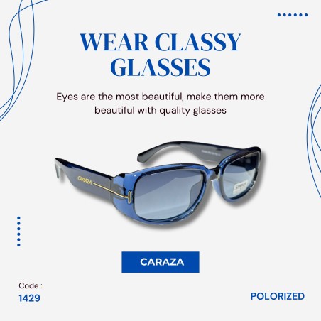 Caraza Sunglass: BLUE POLARIZED