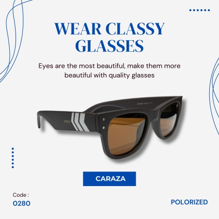 Caraza Sunglass: BROWN POLARIZED