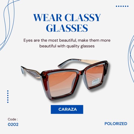 Caraza Sunglass: MAROON POLARIZED