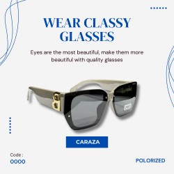 Caraza Sunglass: CREAM POLARIZED