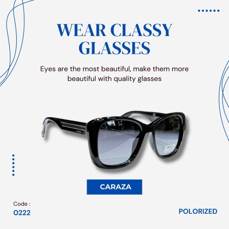 Caraza Sunglass: BLACK POLARIZED